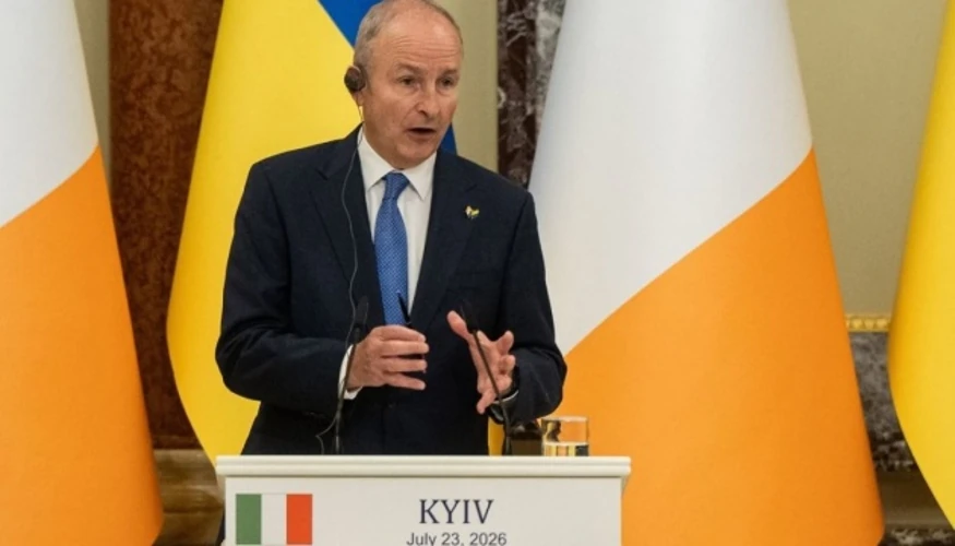 Спільна пресконференція прем'єр-міністра Ірландії Мікхола Мартіна та Президента України Володимира Зеленського у Києві