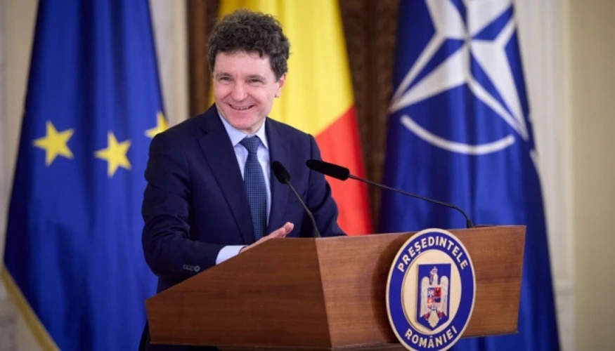 Президент Румунії Нікушор Дан під час спілкування зі ЗМІ у Кишиневі (фото – ОП)