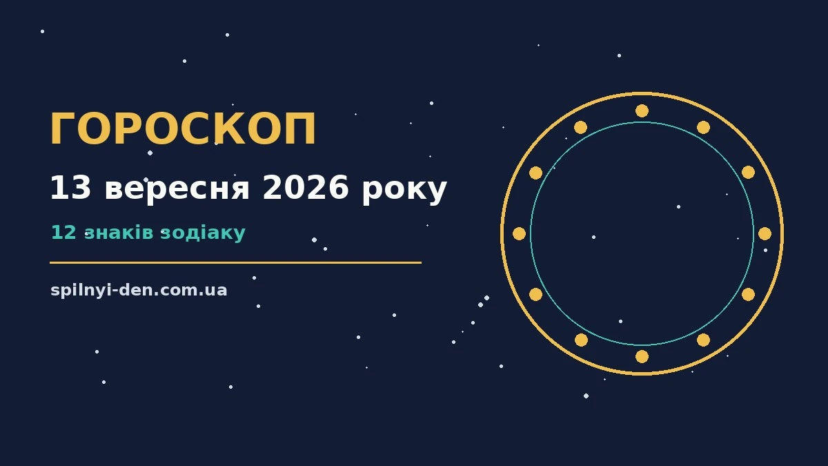 Гороскоп на 13 вересня 2026 року: символічне зображення знаків зодіаку на тлі ранкового неба