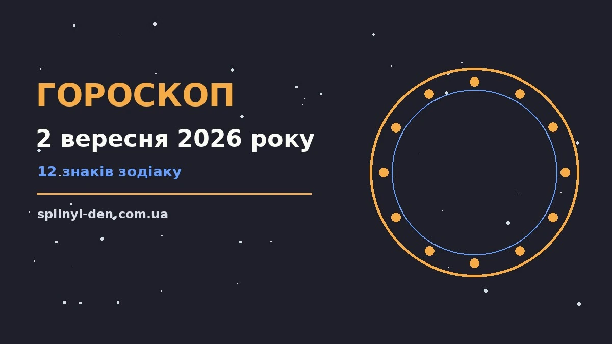 Щоденний гороскоп на 2 вересня 2026 року: ділові шанси, фінансові нюанси та поради для дванадцяти знаків